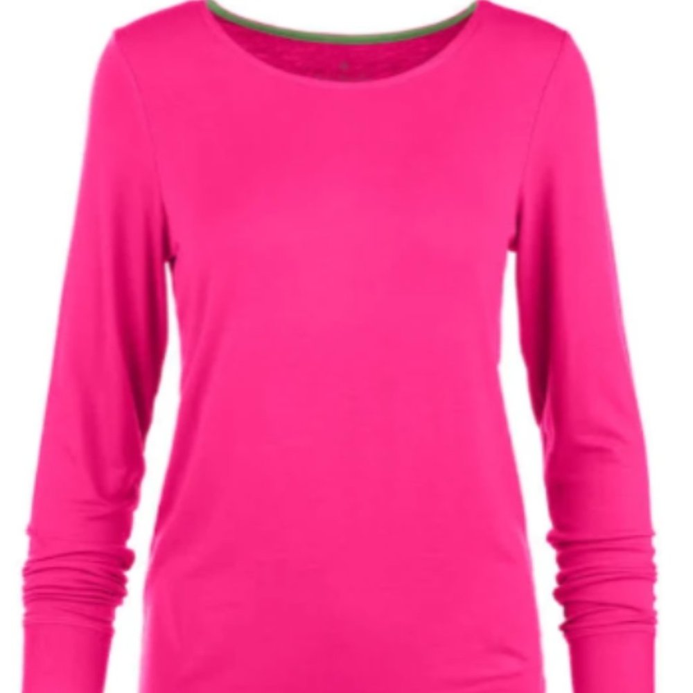VeraBradley Underscrub Pink Long Sleeve Tee Large